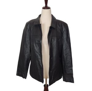 Outbrook Black Vintage Leather Jacket